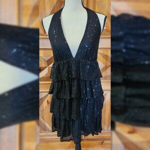 Shein Halter Party Dress Sz L